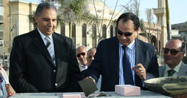 وضع حجر الأساس لقصر ثقافة دمنهور 