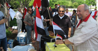 بالصور.. 100 مصرى فقط بأمريكا يصوتون للبرادعى مرشحا رئاسيا