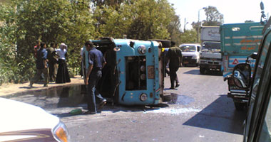 إصابة ستة فى انقلاب سيارة ببورسعيد