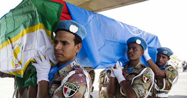 بالصور.. تشييع الجنديين المصريين الشهيدين بدارفور