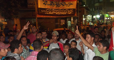 مظاهرات مؤيده للانتفاضة الفلسطينية فى السويس