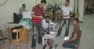 جامعة حلوان تفوز بالمركز الأول فى مسابقة الروبوت