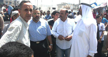 بالصور..  احتواء مظاهرات قبائل العريش وفتح الطريق الدولى