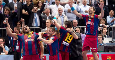 يد برشلونة بطلاً لدورى أبطال أوروبا