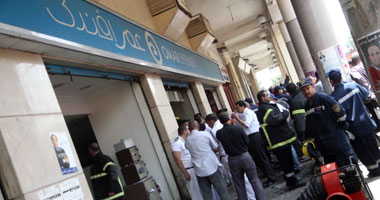 بالصور.. الحماية المدنية تتمكن من السيطرة على حريق "عمر أفندى" 