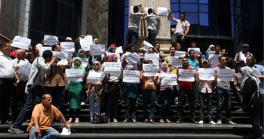 وقفة للصحفيين لمؤازرة زملائهم المعتقلين فى أحداث العباسية