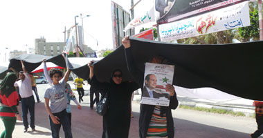 بالصور.. مسيرة شعبية لدعم "السيسى" فى بورسعيد