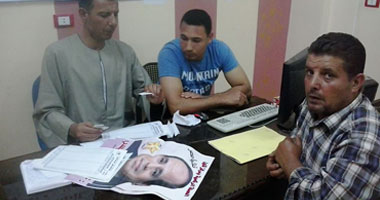 بالصور.. فعالية لحركة تمرد بقلين لطرق الأبواب