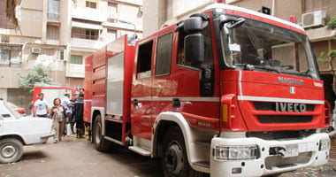 الحماية المدنية تسيطر على حريق هائل بكنيسة مارى جرجس بالمنيا