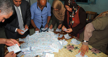 السيسى 3746 وصباحى 48 صوتا والباطل 112 بقرية دمليج بالمنوفية