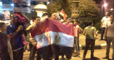بالصور .. أهالى الوادى الجديد يحتفلون بفوز السيسى بالرئاسة
