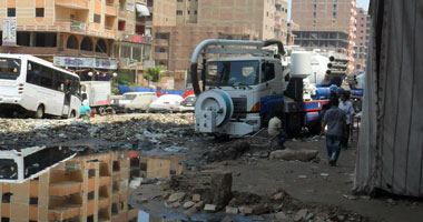 انقطاع المياه عن عدة مناطق بـ"مصر الجديدة" بسبب كسر فى خط رئيسى 