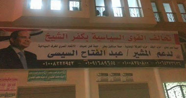 وفد من منظمة الديمقراطية الدولية يزور مقر حملة السيسى بالفيوم