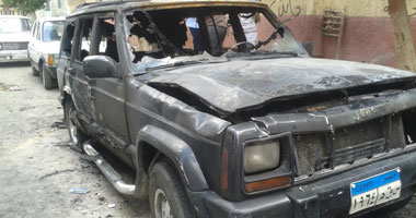 مجهولون يشعلون النار فى سيارة نجلة ضابط جيش بالمعاش فى المحلة
