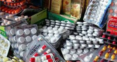 ضبط أدوية مهربة داخل صيدلية  بالعبور