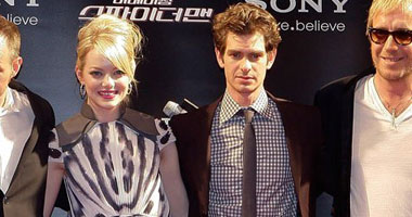 بالصور.. نجوم "The Amazing Spider-Man" فى كوريا الجنوبية