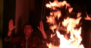 حرق كافتيريا رفعت صور عبد الناصر والسادات بالغربية