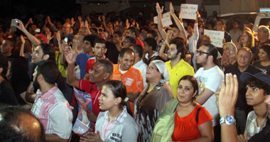 وفد من حزب النصر الصوفى يصل اعتصام المثقفين
