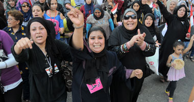 مسيرة نسائية لأنصار الإخوان بالدقهلية