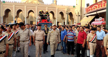 ننشر صور الجنازة العسكرية بالغربية لشهيد الشرطة فى البساتين