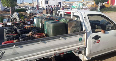 "التموين" تحبط تهريب 61 ألف لتر مواد بترولية للسوق السوداء