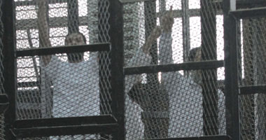 إيداع المتهمين بقتل اللواء نبيل فراج قفص الاتهام قبيل النطق بالحكم