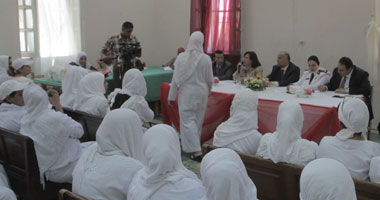 الداخلية تحتفل بيوم اليتيم فى سجن النساء بالقناطر