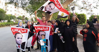  بالصور..احتفالات بالقليوبية لفوز السيسى فى الانتخابات الرئاسية