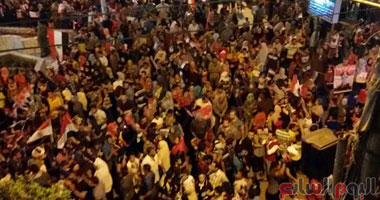 أهالى الجمالية فى سهرة صباحى احتفالًا بإعلان فوز السيسى