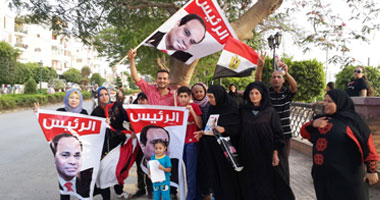 استمرار الاحتفال بفوز السيسى فى القليوبية لليوم الثانى على التوالى