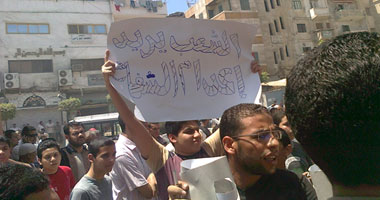 مظاهرات فى كفر الشيخ تطالب بمحاكمة قتلة الشهداء