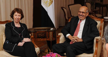 البرادعى لـ"آشتون": حلول الأزمة لابد أن تأتى فى إطار سيادة القانون