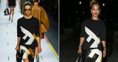 مقارنة قوية بين ريتا اورا وعارضة أزياء "FENDI "