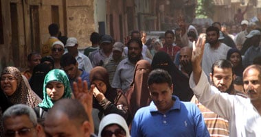 الاخوان يخرجون بمظاهرتين فى كفر الشيخ