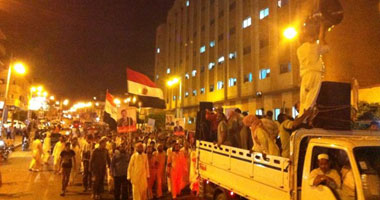 أهالى "بردين" بالشرقية يفرقون مسيرة إخوانية
