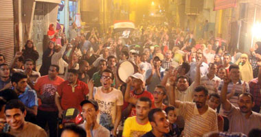 مسيرة للإخوان بالقرب من مديرية أمن السويس