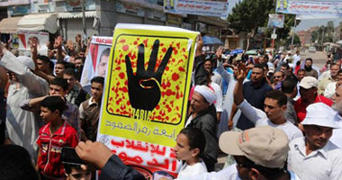 مسيرة للإخوان فى الوراق أثناء حظر التجوال