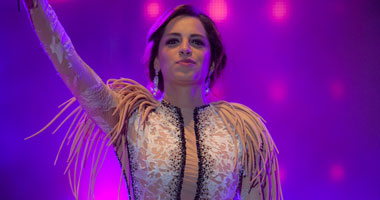 بالصور.. آمال ماهر للجمهور المغربى: ادعوا لبلدى الحبيبة مصر