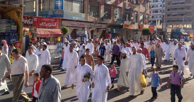 مسيرة لــ"المحظورة" من أمام مسجد حمزة بالسويس