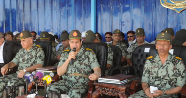 الفريق "السيسى"  يشهد تفتيش حرب على الفرقة الثامنة دفاع جوى