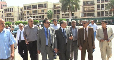 رئيس جامعة طنطا فى جولة تفقدية للكليات استعداداً للعام الدراسى الجديد