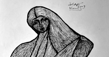 أصدقاء كامل حلمى يفتتحون معرضه الفنى الأول