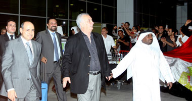 زاهر وبسيونى يزوران السد لتهنئته بلقب آسيا 