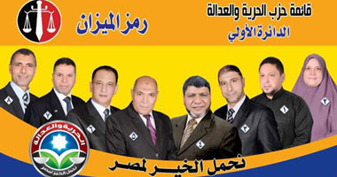  "الحرية والعدالة" يتخلى عن "الإسلام هو الحل" فى الانتخابات بالدقهلية
