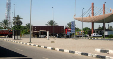 عودة حركة المرور بكوبرى السلام بالقنطرة بعد فض اعتصام أمناء الشرطة