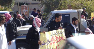 وقفة احتجاجية بالشيخ زويد للإفراج عن المعتقلين