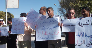 مظاهرة لأطباء جنوب سيناء احتجاجا على حبس نقيبهم