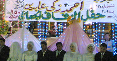 أكبر زفاف جماعى بكفر الشيخ لـ 150عروسا