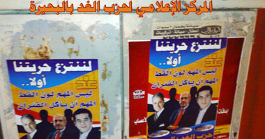القبض على عضوين بغد البحيرة بسبب ملصقات لنور والبرادعى 