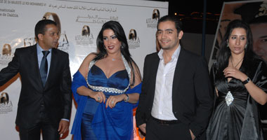 بالصور.. تكريم سمية الخشاب وهانى سلامة بالمغرب